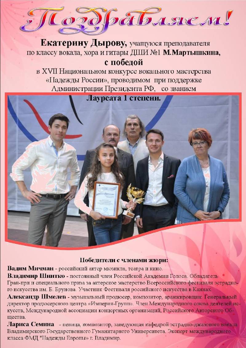 ПОЗДРАВЛЯЕМ С ПОБЕДОЙ!