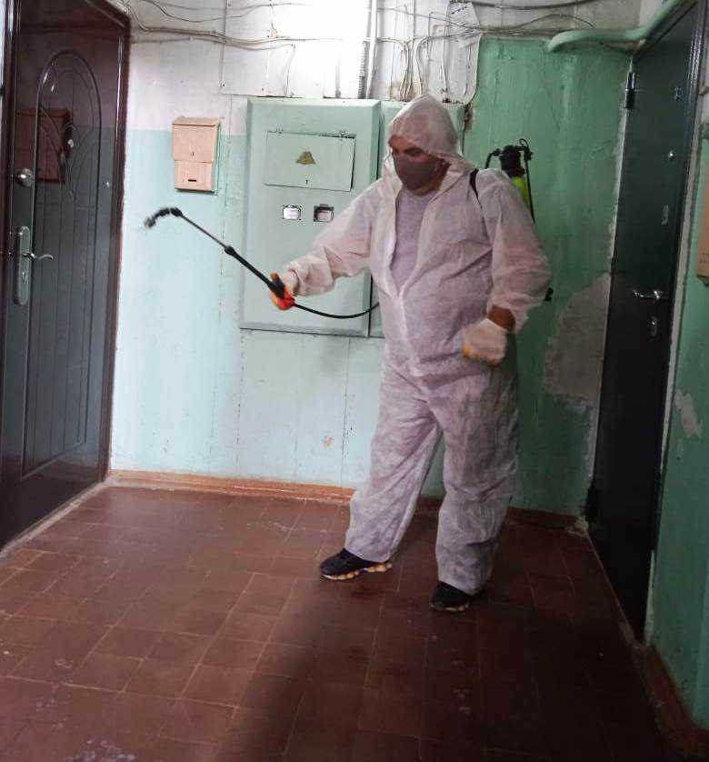 В РУЗАЕВКЕ АКТИВИРОВАНА РАБОТА ПО САНИТАРНОЙ ОБРАБОТКЕ ПОДЪЕЗДОВ В МНОГОКВАРТИРНЫХ ДОМАХ