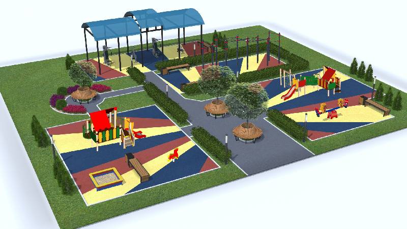 В СЕЛАХ ПОЯВЯТСЯ НОВЫЕ ДЕТСКИЕ И СПОРТИВНЫЕ ПЛОЩАДКИ